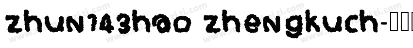 zhun143hao zhengkuch字体转换